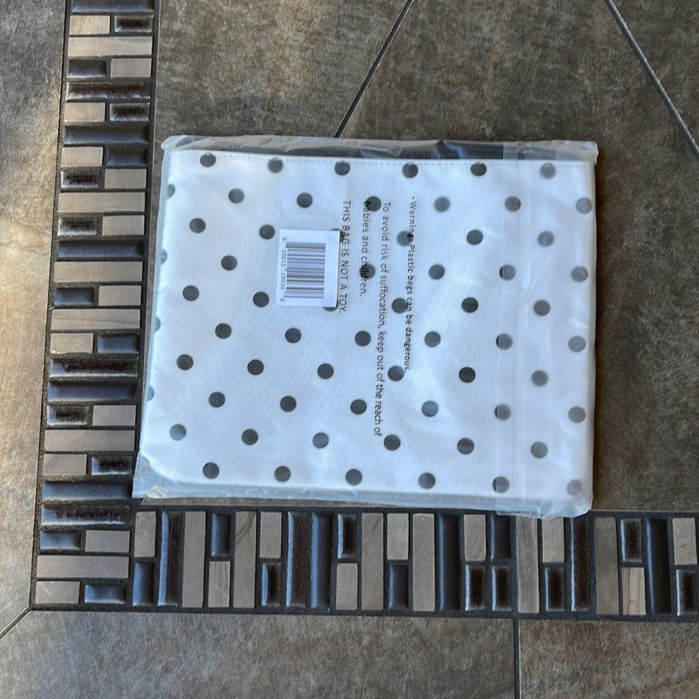 Kate Spade Large Canvas Polka Dot Zip Pouch - Picture 4 of 16